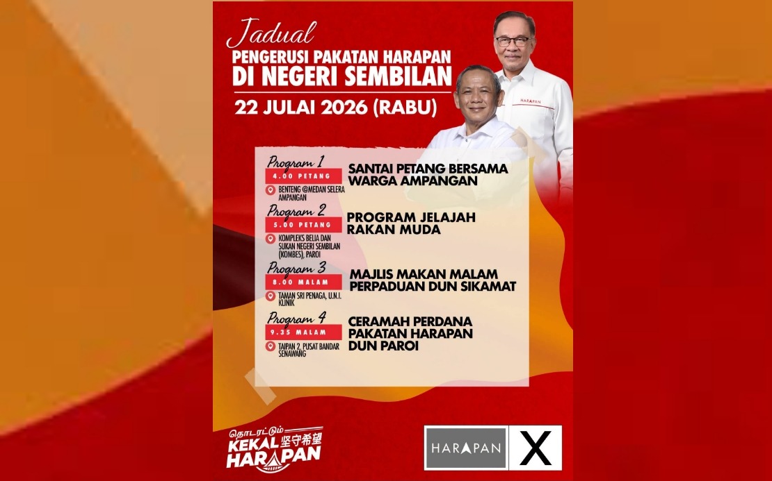Anwar Launches Multi-Location Campaign Push in Negeri Sembilan