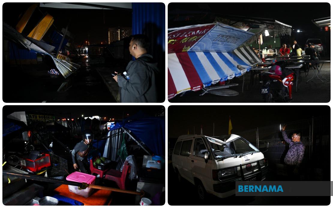 Fierce Sarawak Storm Devastates Kuching Night Market, Leaving Hundreds in Crisis