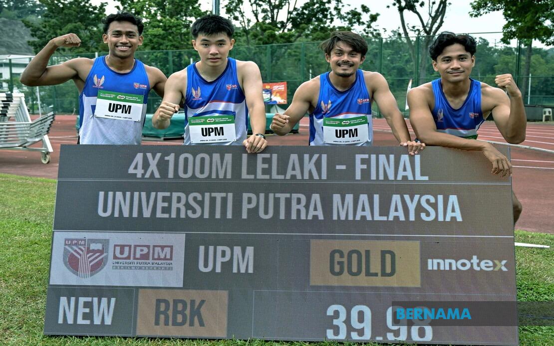 Aliff Iman Leads UPM to Historic 4x100m Relay Gold, Shatters SUKIPT Record