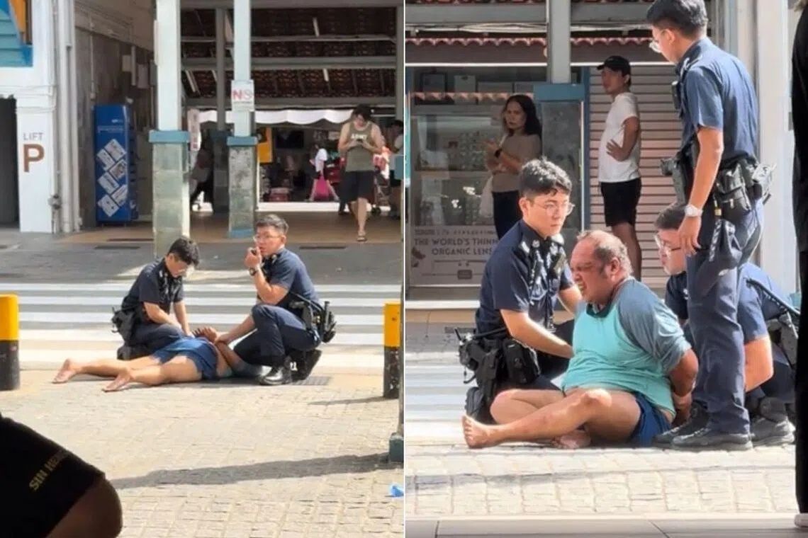 Singapore man arrested after assaulting police officer during disturbance at Toa Payoh coffee shop