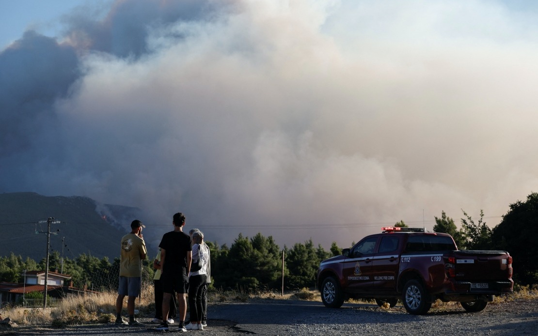 Greece Mobilizes Massive Firefighting Operation as Wildfires Threaten Athens Region