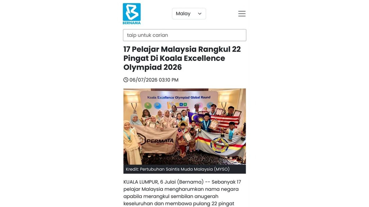 PM Anwar Praises Malaysian Students for Strong Performance at KEO 2026 Global Finals