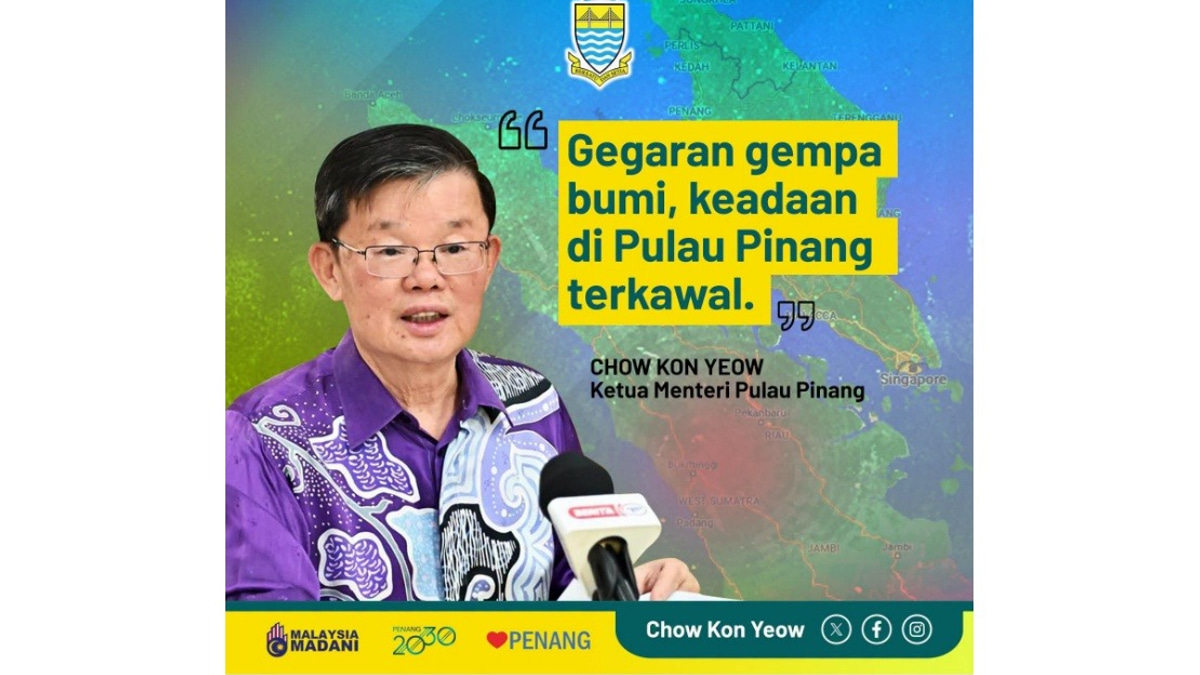Penang Declares All Clear After North Sumatran Earthquake Sends Tremors Across State