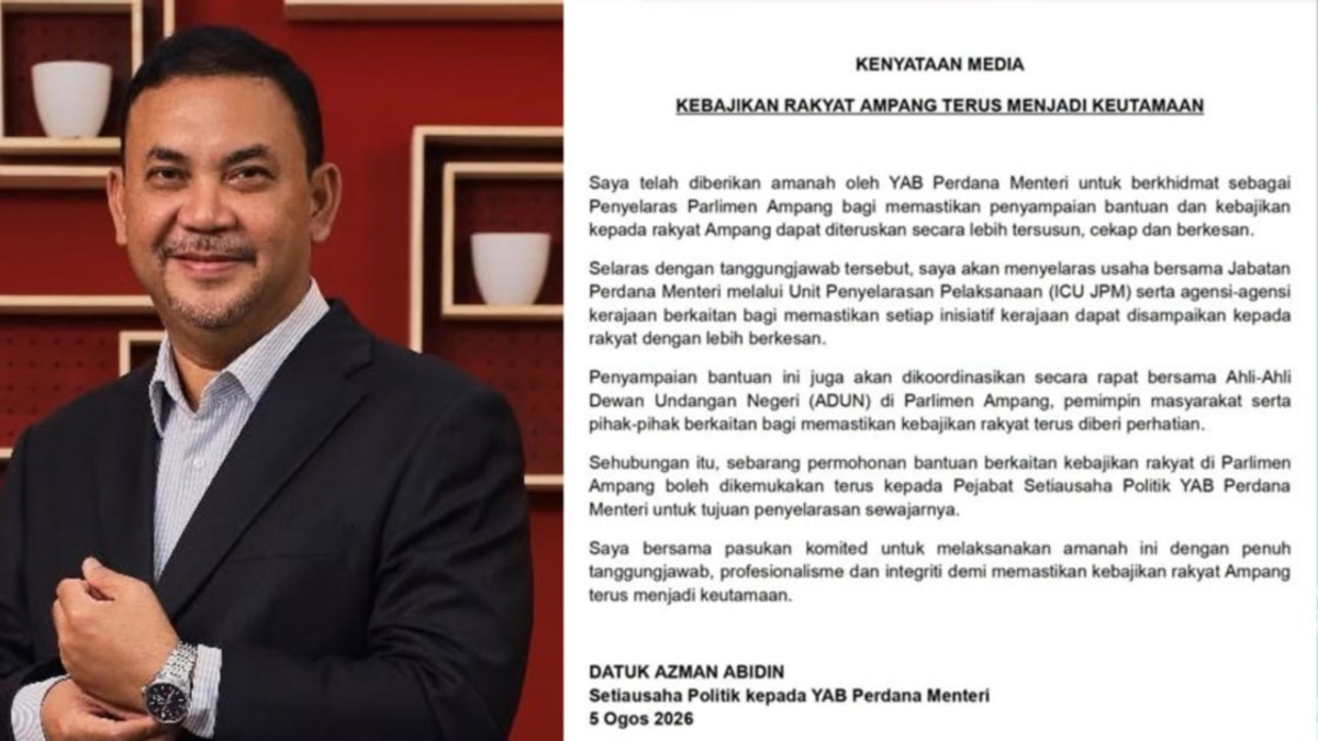 Anwar's aide takes charge of Ampang constituency funds after PKR MP's access suspended