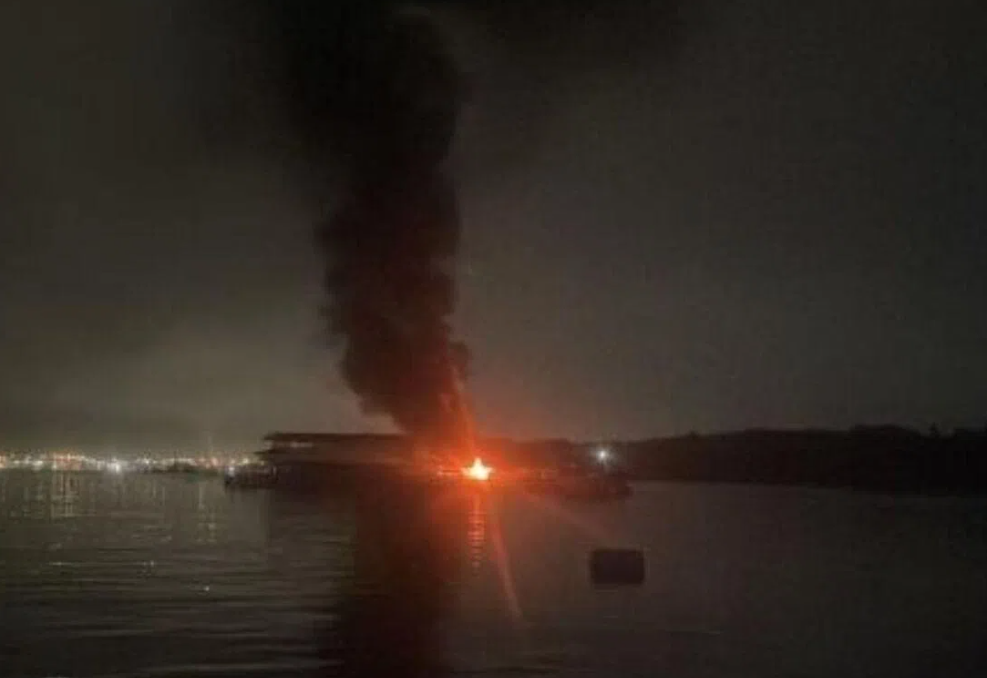 Lightning strike sparks major fire at Singapore fish farms near Pulau Ubin