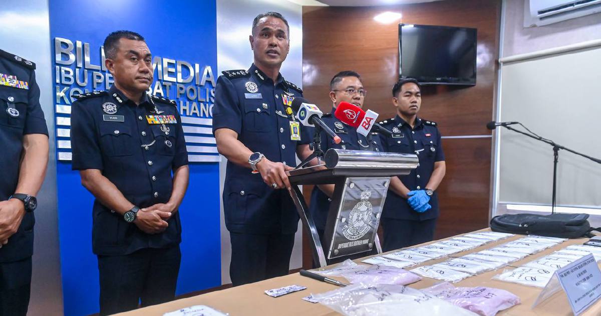 Thai woman and partner arrested in RM728,000 drug seizure near Bentong