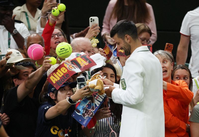 Djokovic's Wimbledon dominance extends to courtside charm as he eyes McIlroy's Masters green jacket