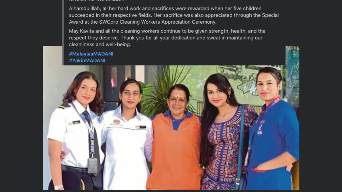PM Anwar Hails Resilience of Street Sweeper Kavita, Whose Five Children All Achieved Professional Success
