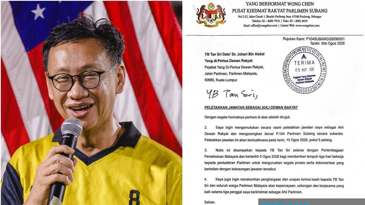 Subang MP Wong Chen Steps Down After Three Parliamentary Terms