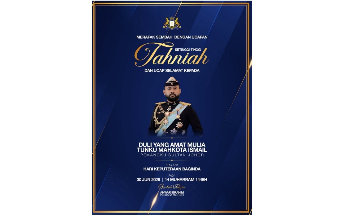 Anwar and Zahid Extend Birthday Wishes to Johor Regent Tunku Mahkota Ismail