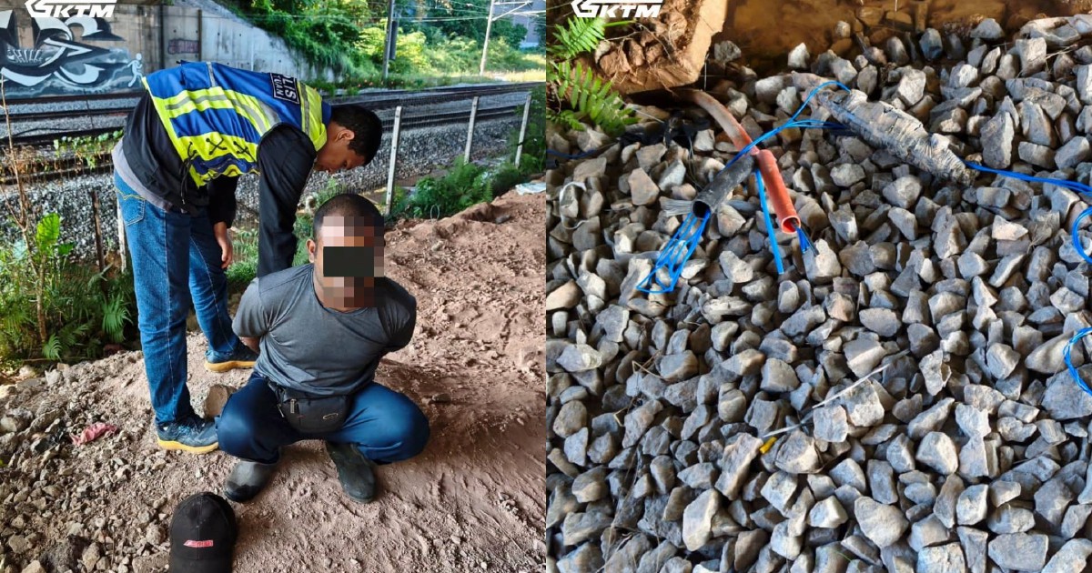 Two arrested in Shah Alam attempting to steal railway cables
