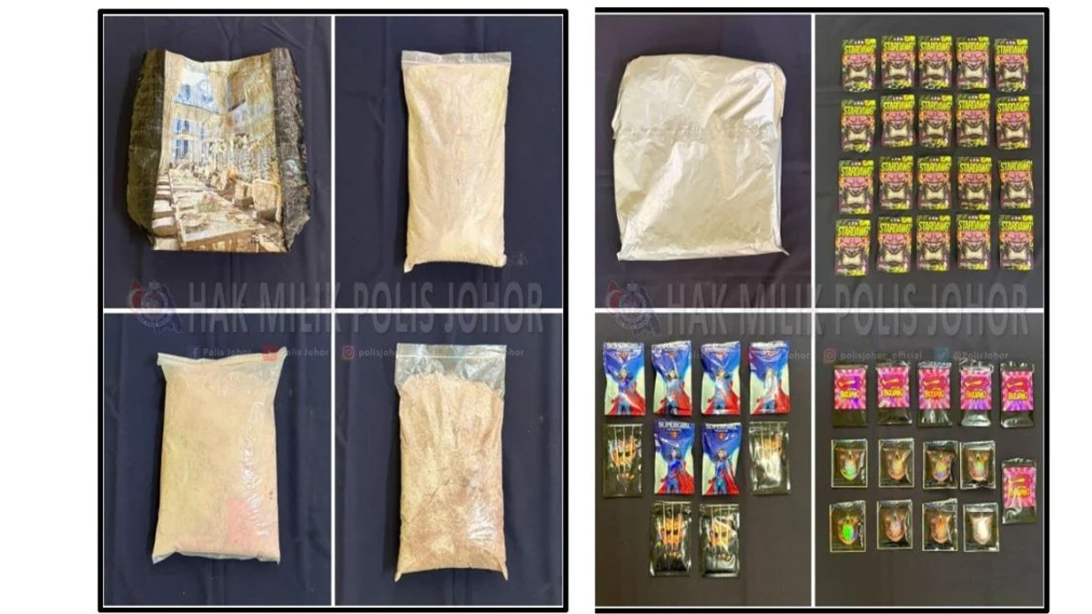 Husband and Wife Held in Massive Johor Drug Seizure Worth RM3.59 Million