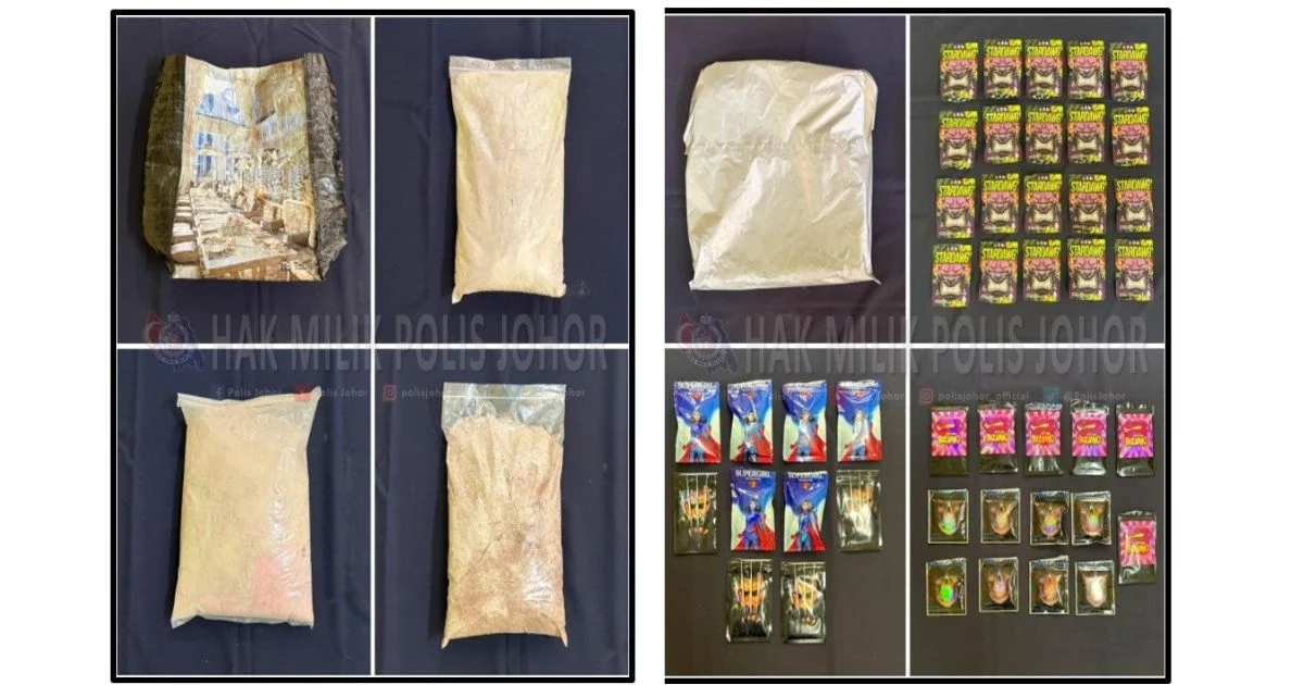 Husband and Wife Held in Massive Johor Drug Seizure Worth RM3.59 Million