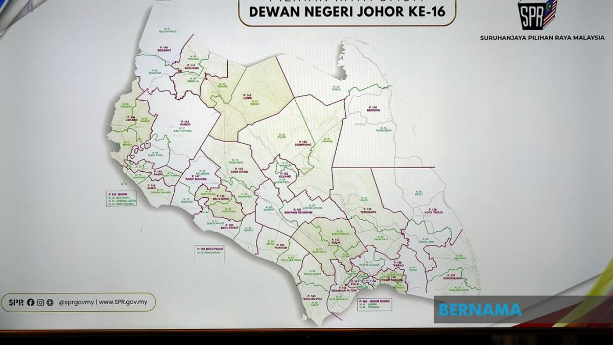 Johor's 16th State Election Begins Tomorrow as Nomination Day Opens Race for All 56 Seats