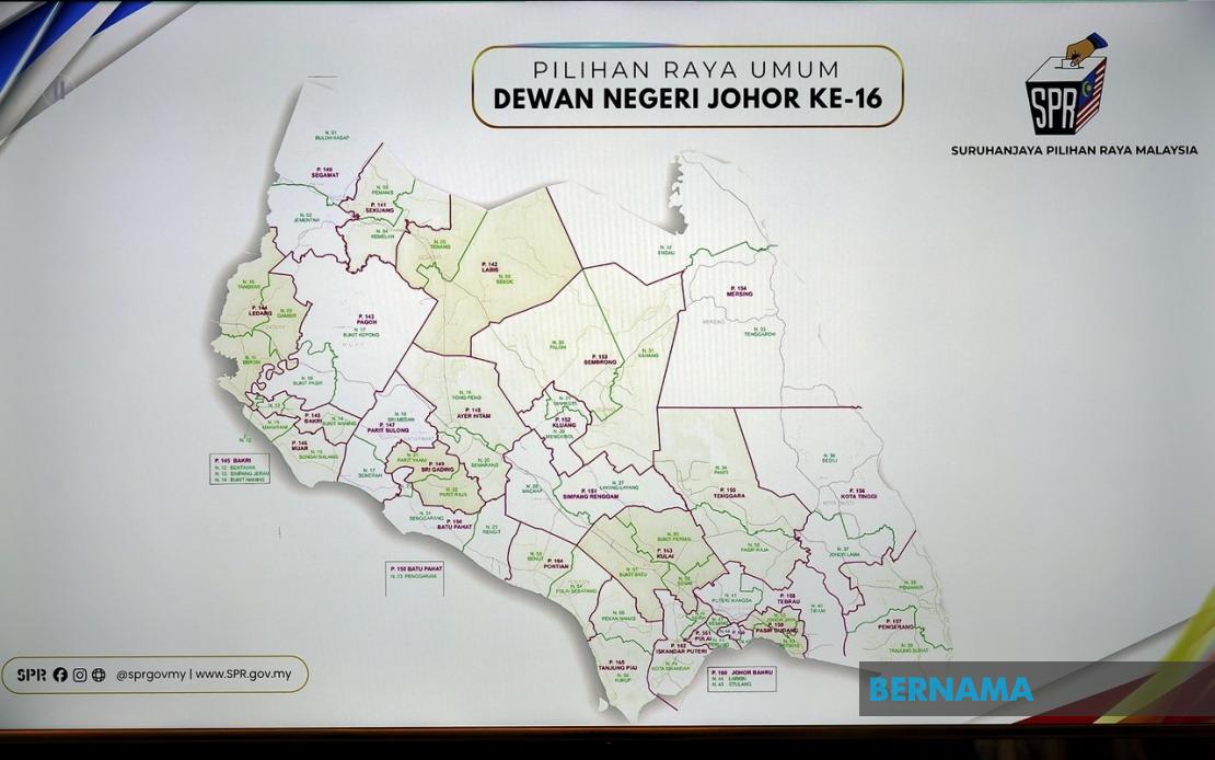 Johor's 16th State Election Begins Tomorrow as Nomination Day Opens Race for All 56 Seats