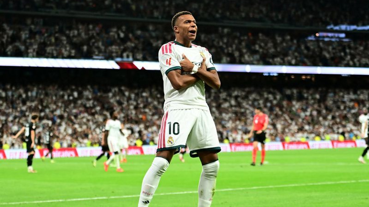 Mbappe's hat-trick fires Real Madrid past Real Sociedad as Mourinho marks Bernabeu return