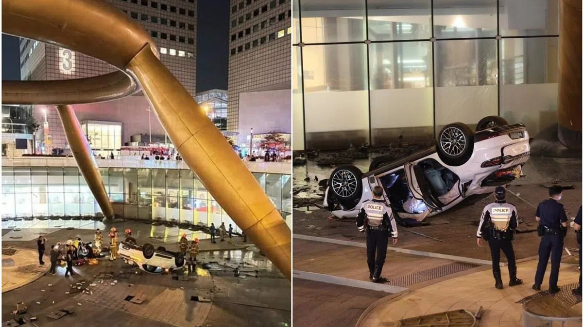 Singapore man sentenced to five weeks' jail for drink-driving into Suntec fountain