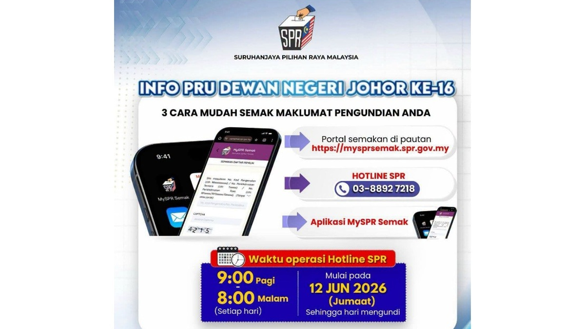 Check Your Details Now: EC Urges Johor Voters Ahead of Saturday's Election