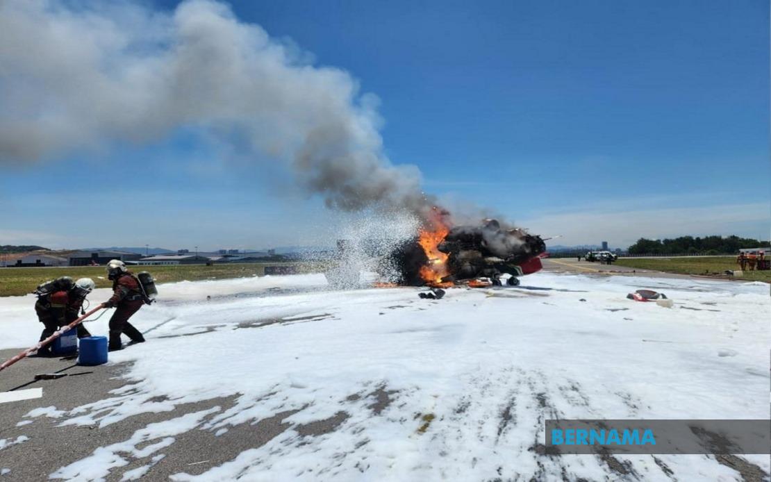 Sultan Abdul Aziz Shah Airport Runway Reopens After Helicopter Fire