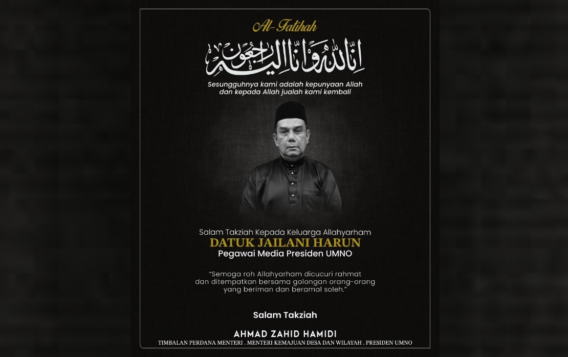 Ahmad Zahid Pays Tribute to Late Journalist Jailani Harun