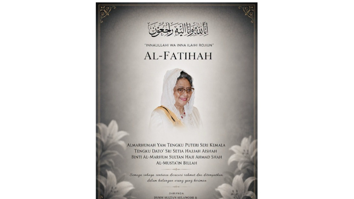 Selangor Royalty Express Sympathy Over Pahang Sultan's Sister's Passing
