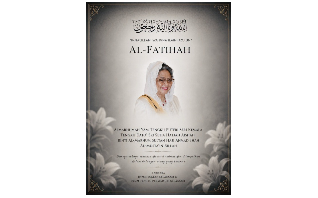 Selangor Royalty Express Sympathy Over Pahang Sultan's Sister's Passing