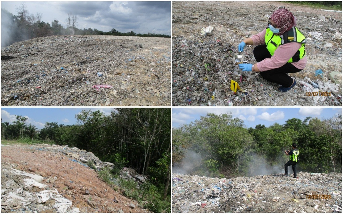 Kedah Environment Department Uncovers Illegal Waste Dump and Open Burning Operations in Bukit Banyan