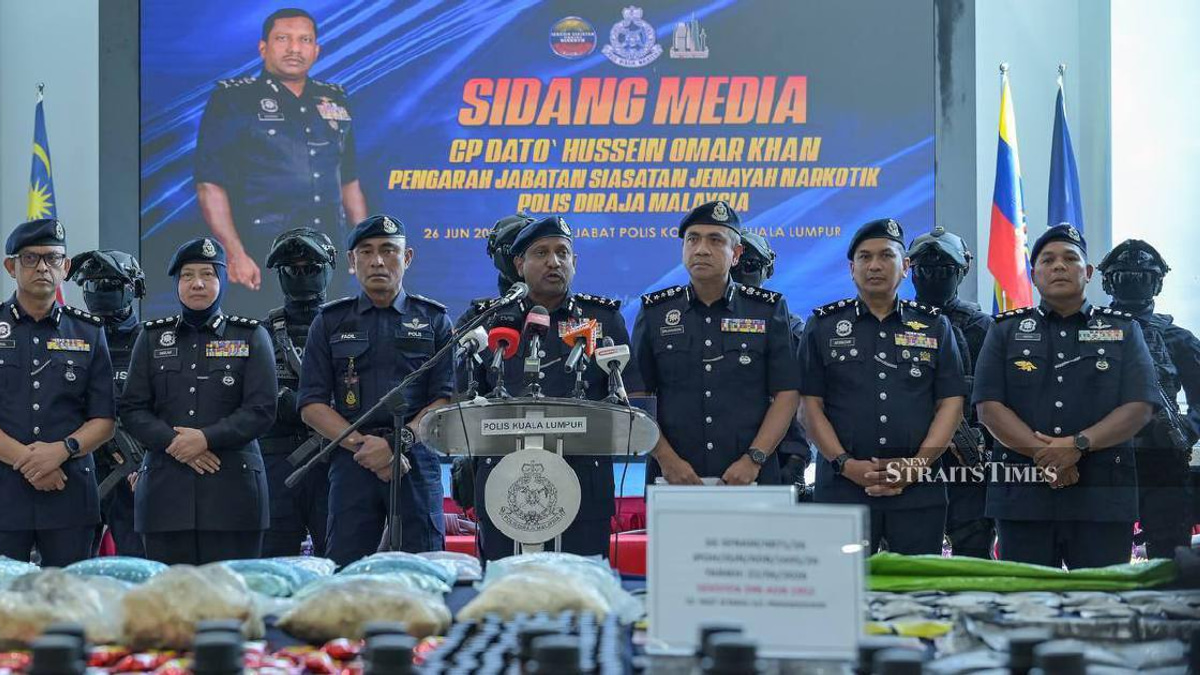 Police Dismantle Major Drug Trafficking Network in Cheras, Seizing RM135.63 Million Stash