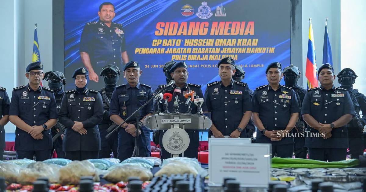 Police Dismantle Major Drug Trafficking Network in Cheras, Seizing RM135.63 Million Stash