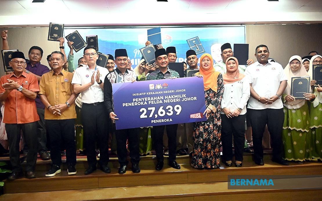 Johor Government Resolves 99.99% of FELDA Land Title Applications