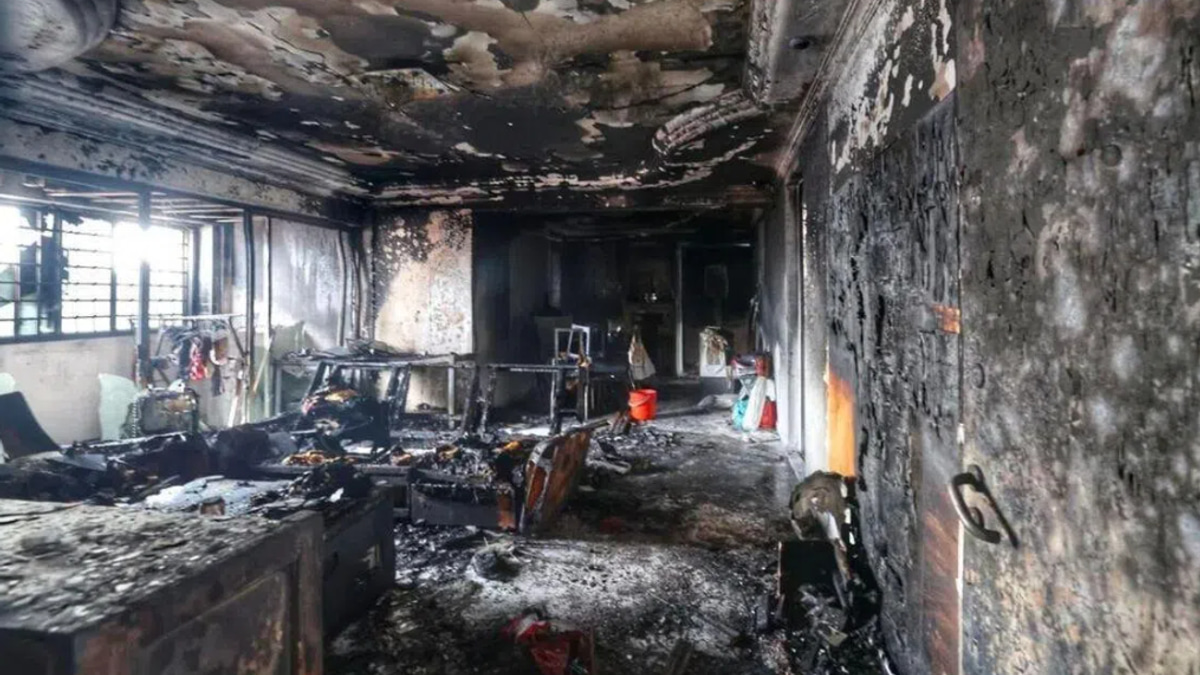 Two rescued from burning Singapore HDB flat in early morning blaze