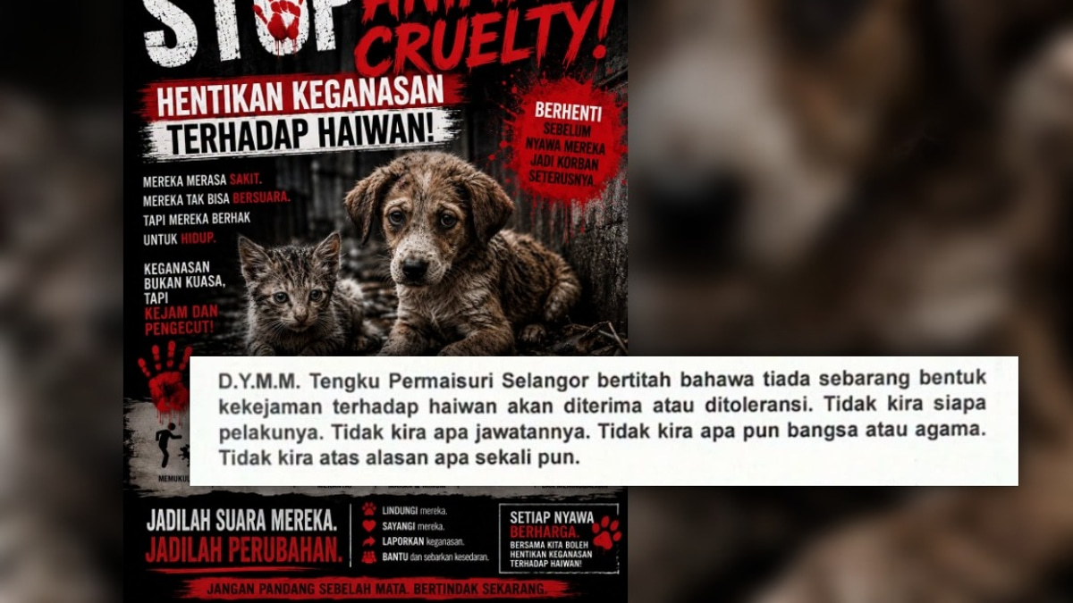 Tengku Permaisuri Norashikin Condemns Animal Cruelty, Calls for Stronger Laws