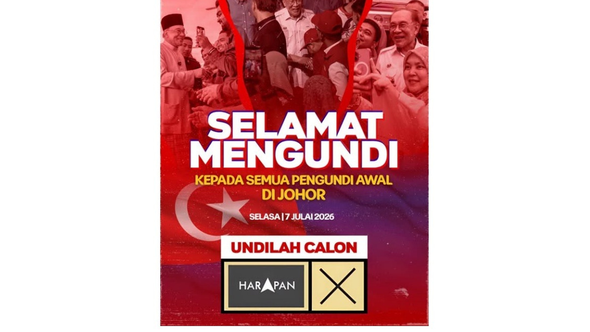 Anwar Urges Voters to Back Harapan in Johor State Election