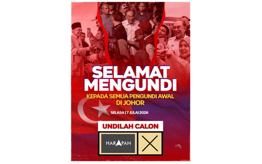 Anwar Urges Voters to Back Harapan in Johor State Election