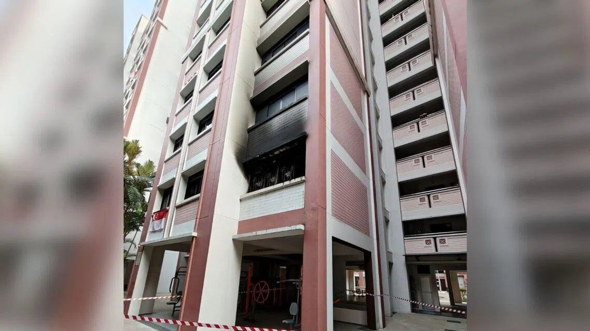 Quick thinking saves lives as bedroom fire erupts in Singapore HDB block