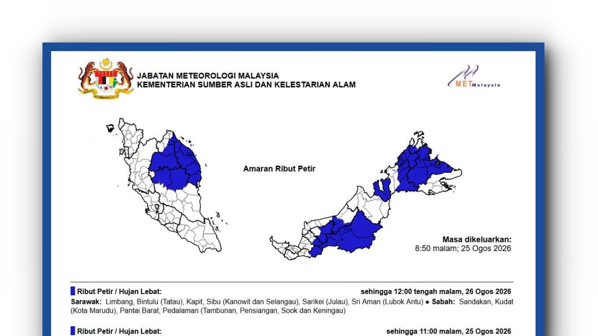 Malaysia on Tropical Storm Alert as NARRA Approaches from South China Sea