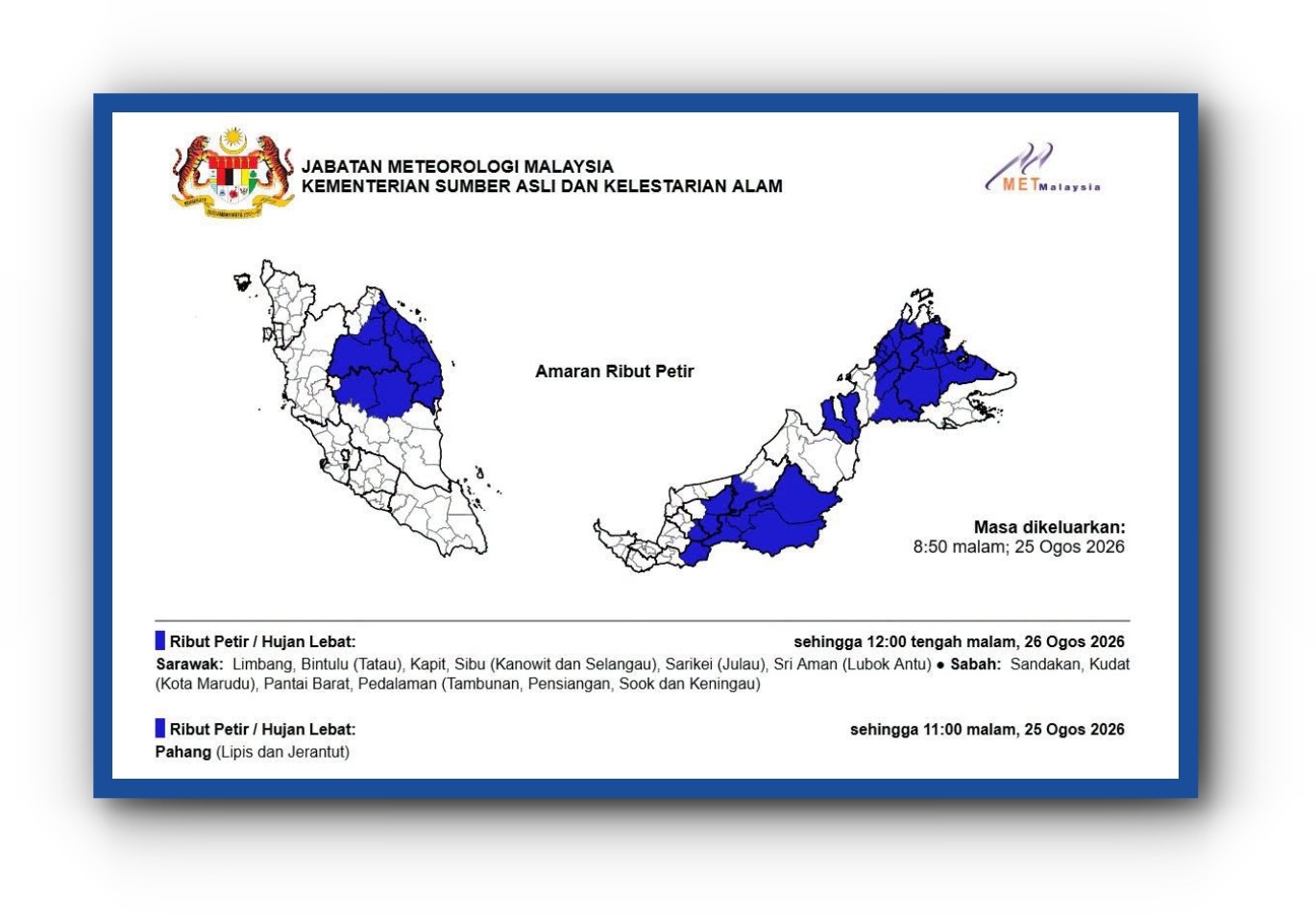Malaysia on Tropical Storm Alert as NARRA Approaches from South China Sea