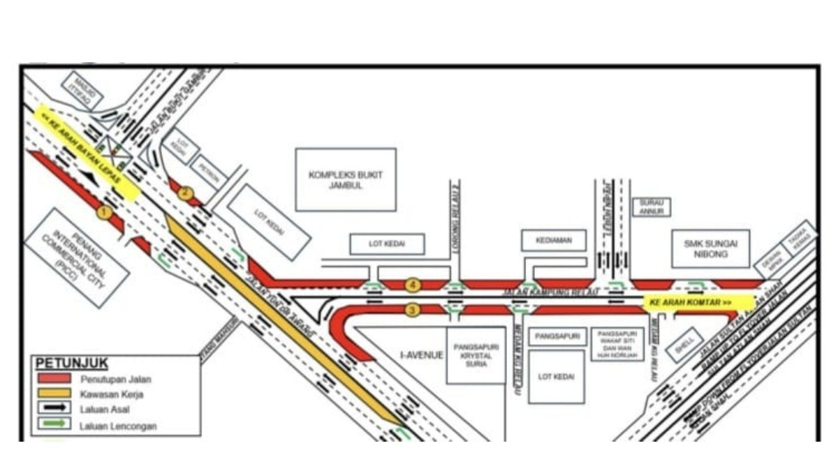 Penang Roads to See 75-Day Lane Closures for Mutiara Line LRT Works