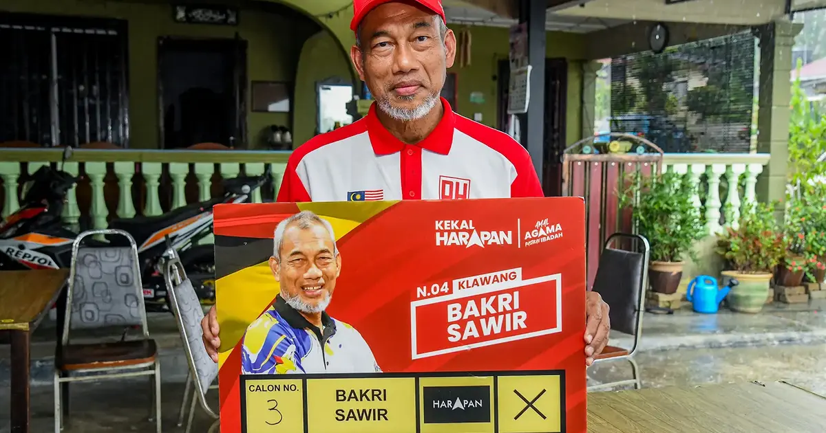 Klawang's Bakri Sawir Confident He Can Win Despite BN-PN Coalition