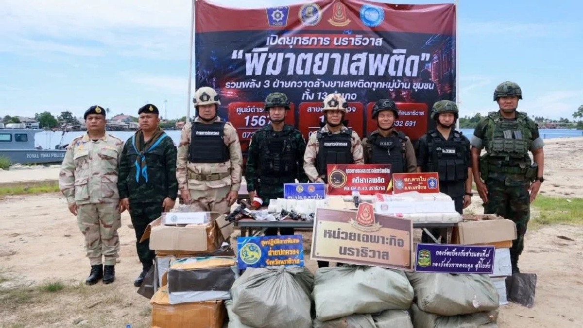 Thai Police Arrest 233 Drug Suspects in Major Cross-Border Trafficking Crackdown
