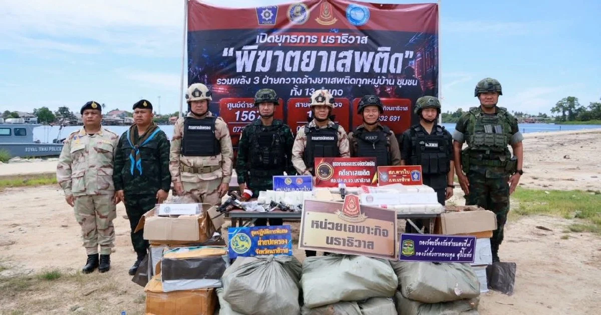 Thai Police Arrest 233 Drug Suspects in Major Cross-Border Trafficking Crackdown
