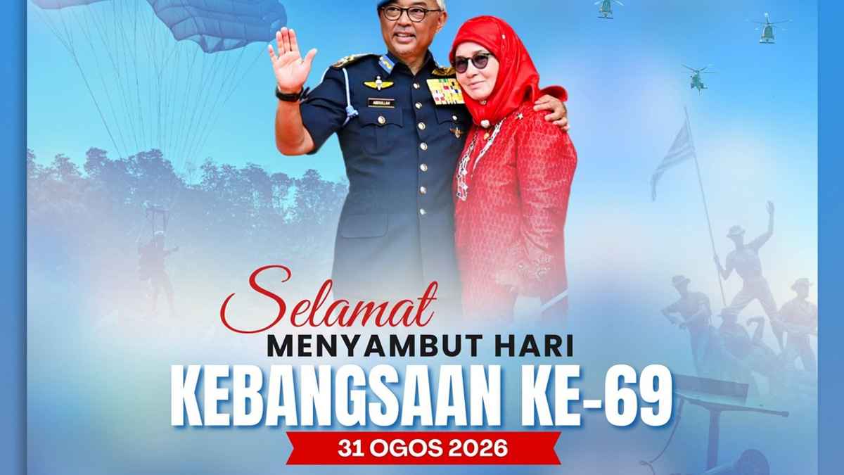 Sultan Pahang and Tengku Ampuan Extend 69th National Day Wishes to Rakyat