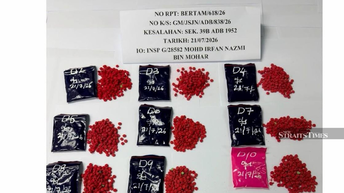 Two Myanmar nationals arrested in Kelantan drug bust; 6,000 yaba pills seized