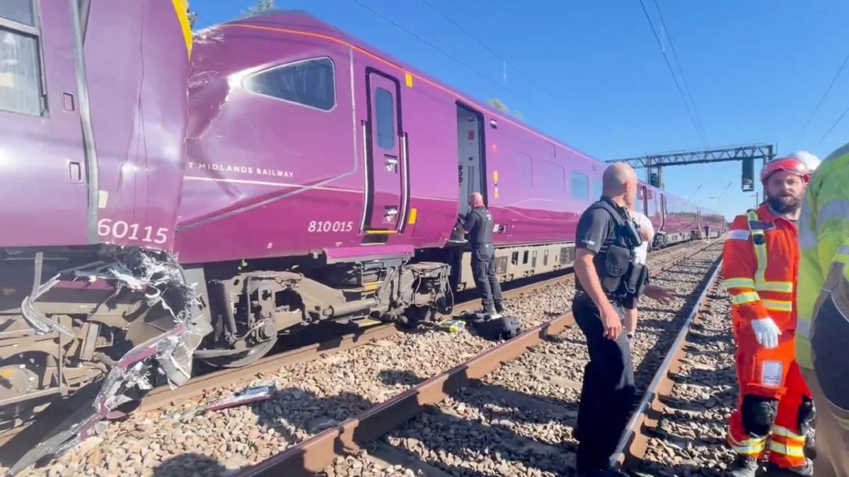 One dead, dozens injured as trains collide near London