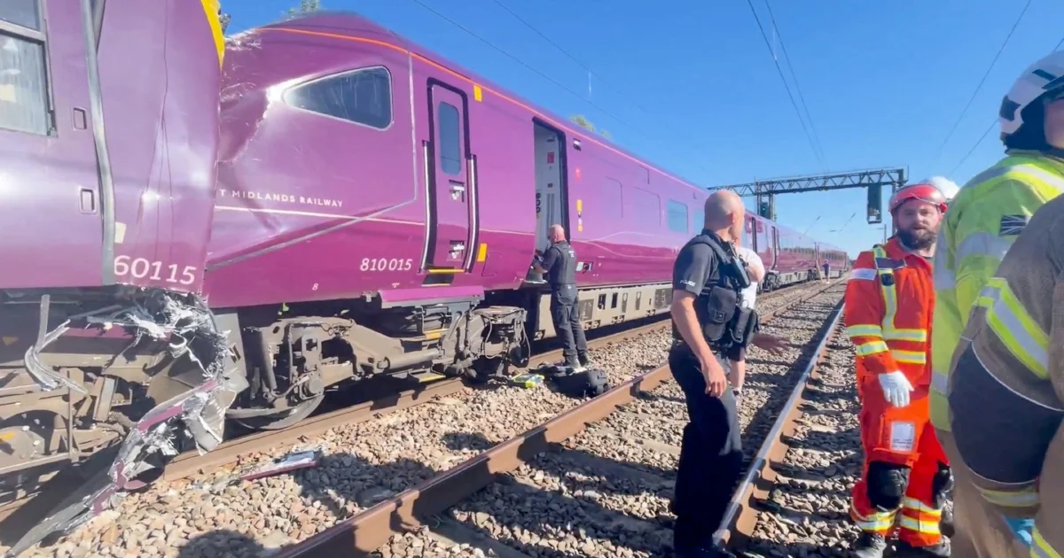 One dead, dozens injured as trains collide near London