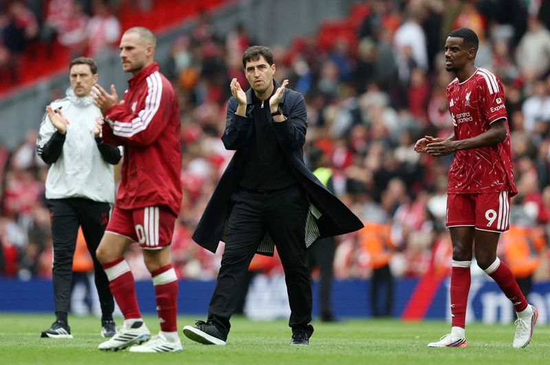 Iraola sees promise in Liverpool's rebuild despite winless start under new regime