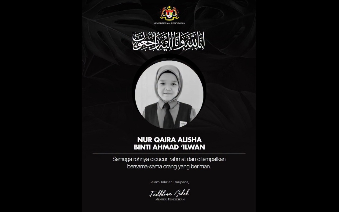 MOE to Investigate Complaint Over Year Four Pupil's Death, Says Fadhlina