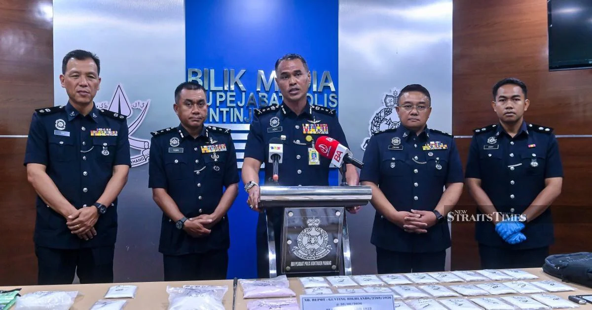 Pahang's Three-Day Drug Crackdown Nets 333 Arrests and RM500K in Contraband