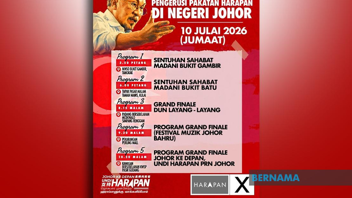 Anwar Ibrahim Launches Final Push Across Johor As State Election Enters Climactic Phase