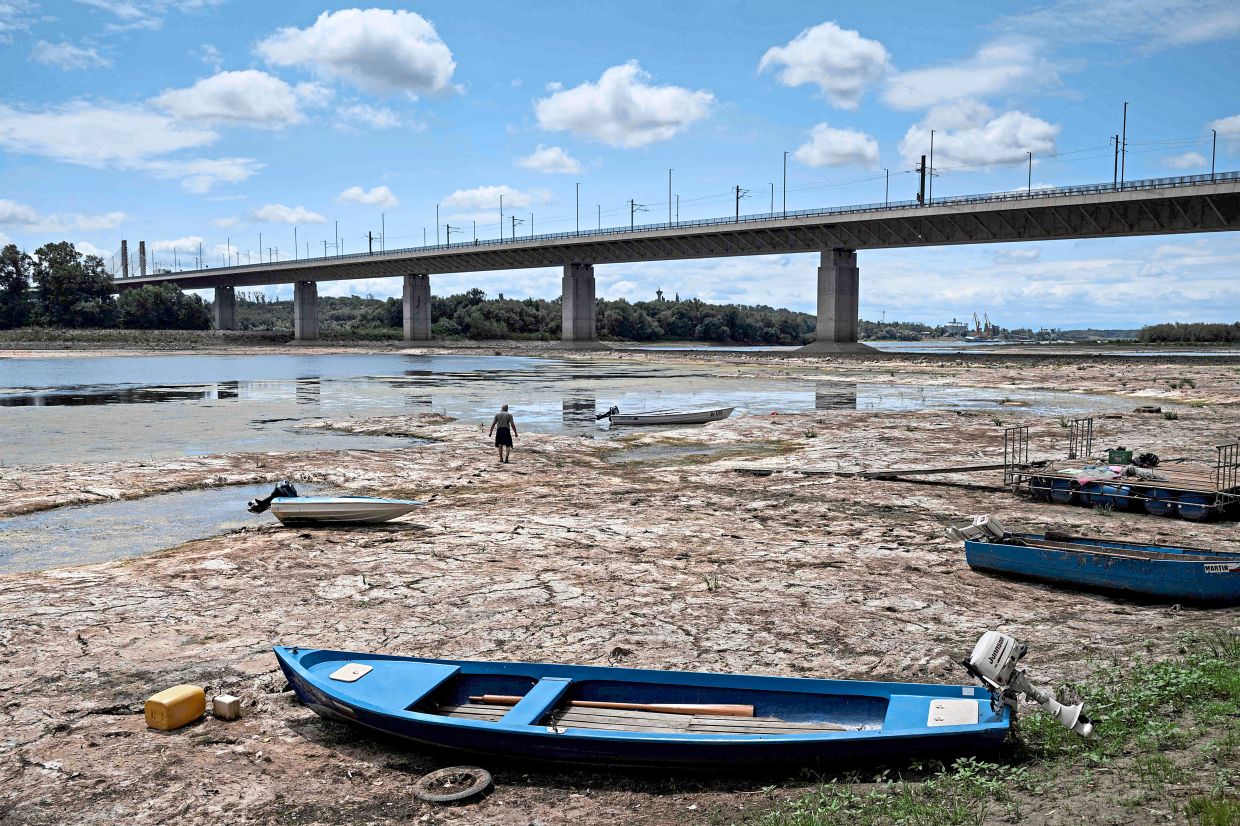 Danube River hits record lows as drought grips Central Europe, disrupting shipping and power generation